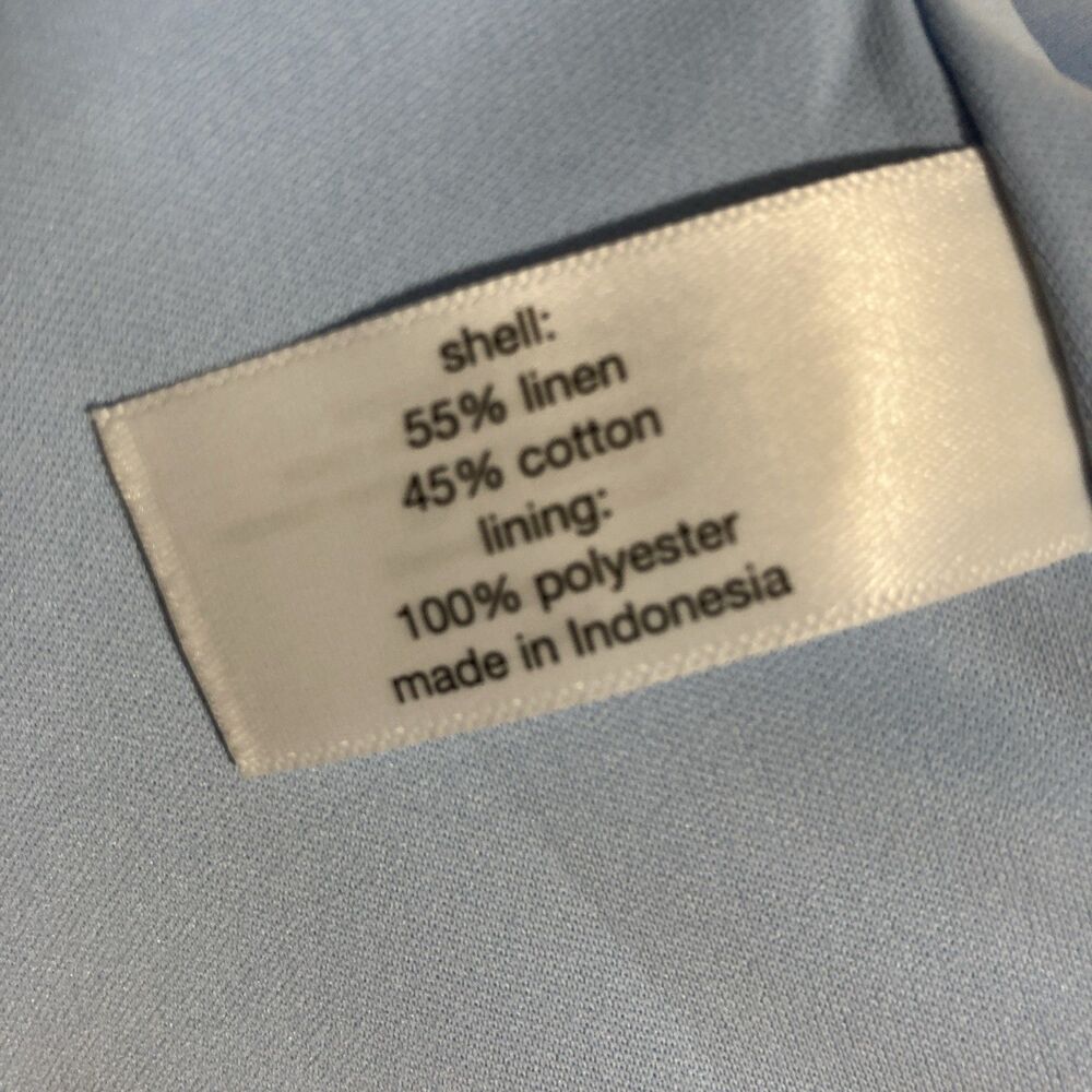 LANE BRYANT blue white striped elastic empire waist linen cotton sundress 22 - Picture 9 of 9